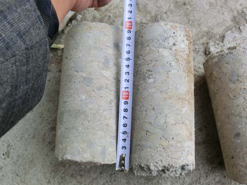 WR2300L，西平省道冷再生取芯樣品